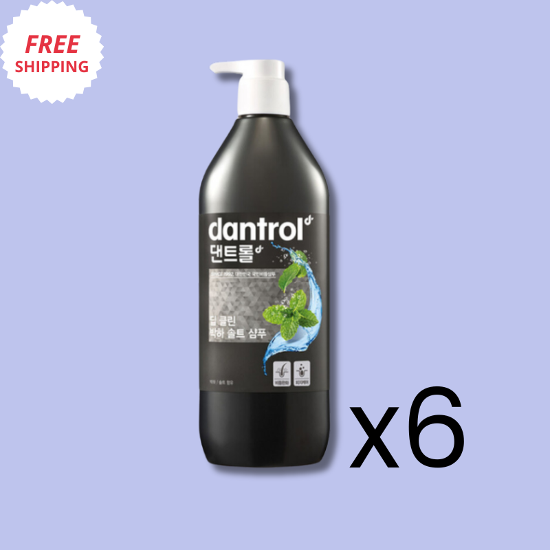 Dantrol Deep Clean Shampoo - Peppermint Salt 820ml X 6pcs