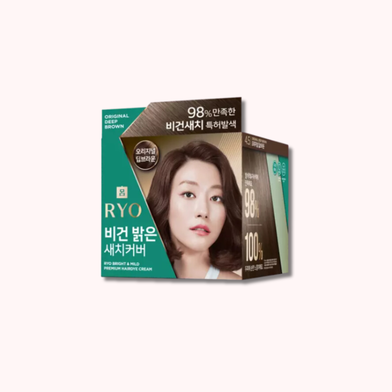 RYO Bright & Mild Premium Hair Dye Cream Original Deep Brown 120g