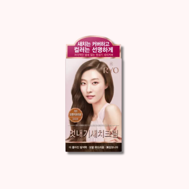 RYO Uachae Bright Color Hair Dye Cream 7O Orange Brown 120g